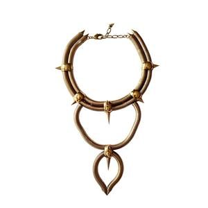 Ela Stone - Multi Chain Spike Necklace